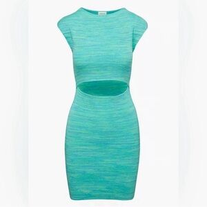 WILFRED Cut-Out Knit Mini Dress in White